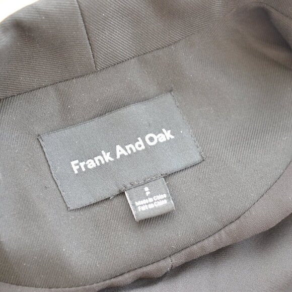 Frank and Oak The Transit Packable Black Blazer Sz S - Picture 8 of 9